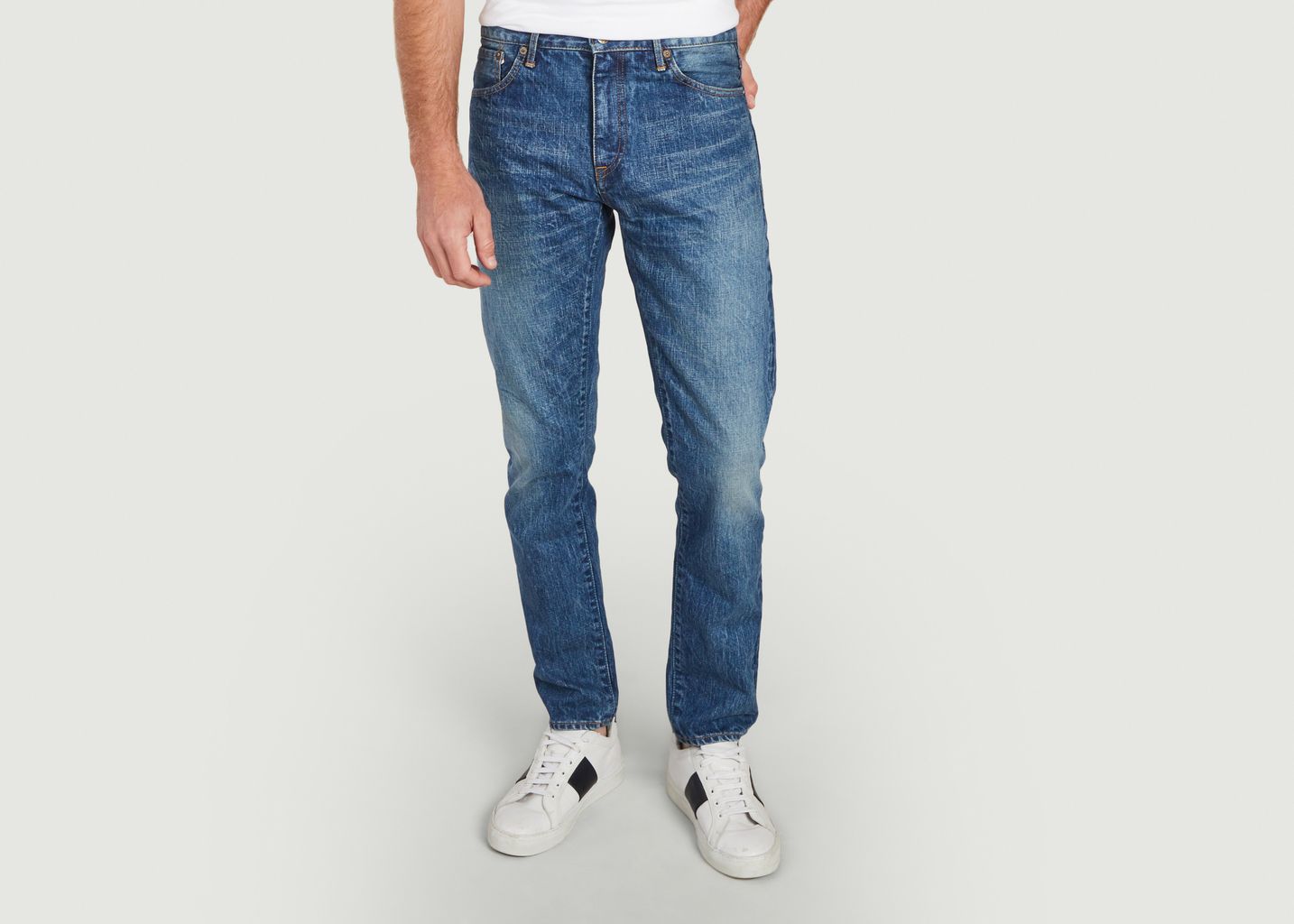Circle straight cut jeans - Japan Blue Jeans